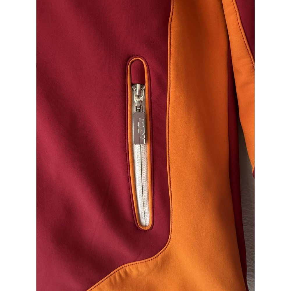 KTM Men's Racing Full Zip Jacket Red Orange Hooded Soft Shell Size Medium - Picture 2 of 10